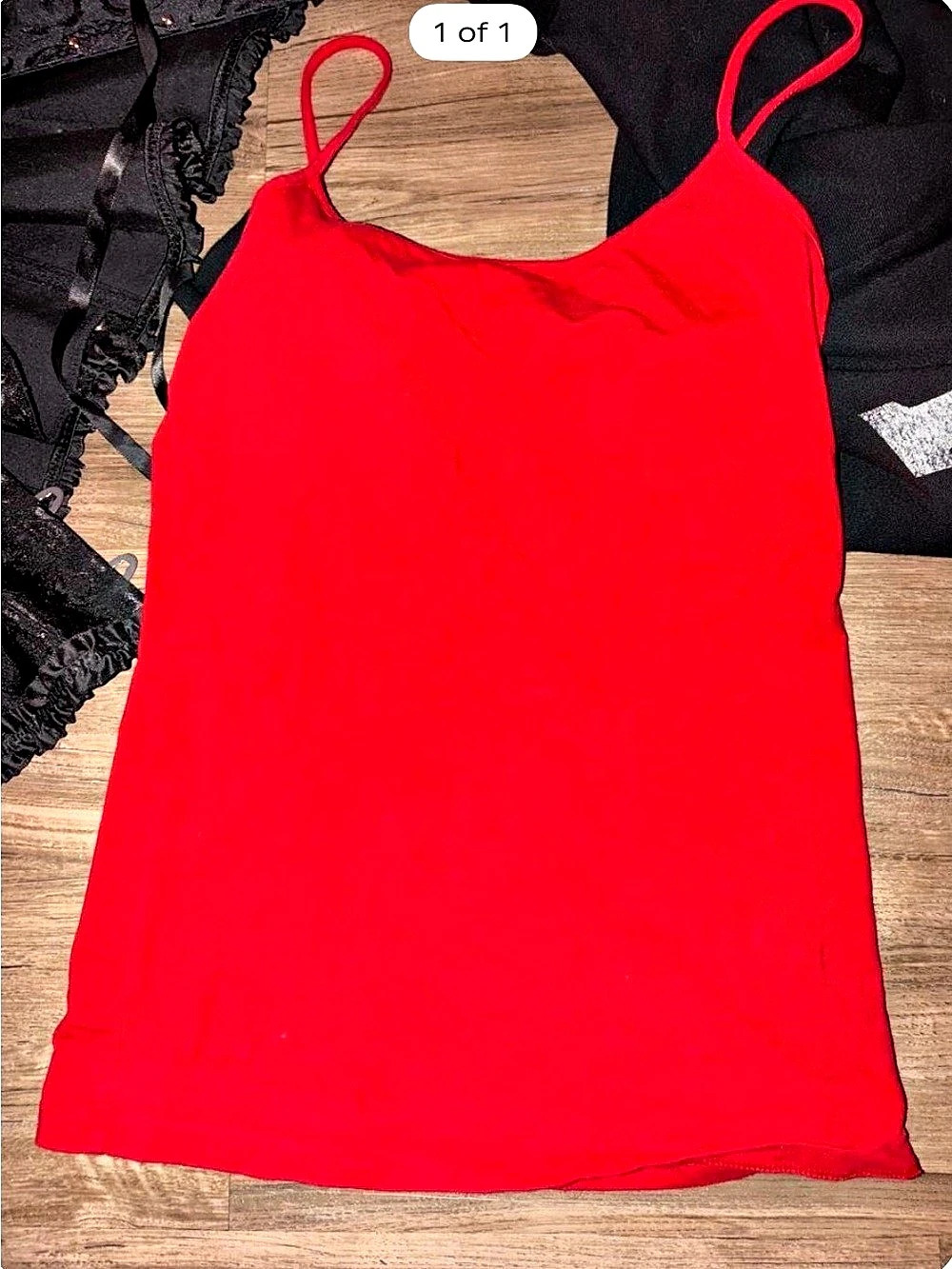 Red Spaghetti Strap Camisole